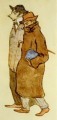 ピカソと画家カサジェマス 1899 年キュビズム パブロ・ピカソ